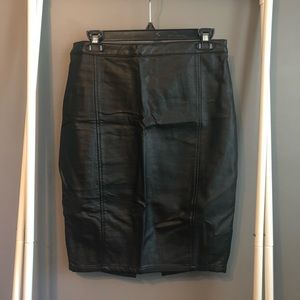 Guess Faux Leather Pencil Skirt